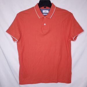 Jules Polo Shirt Mens Large Red Slim Fit Cotton Casual Office